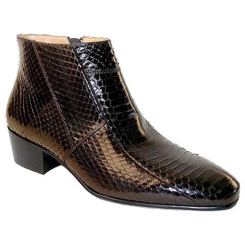 Giorgio Brutini Brown Genuine Snake Skin Boots 155492